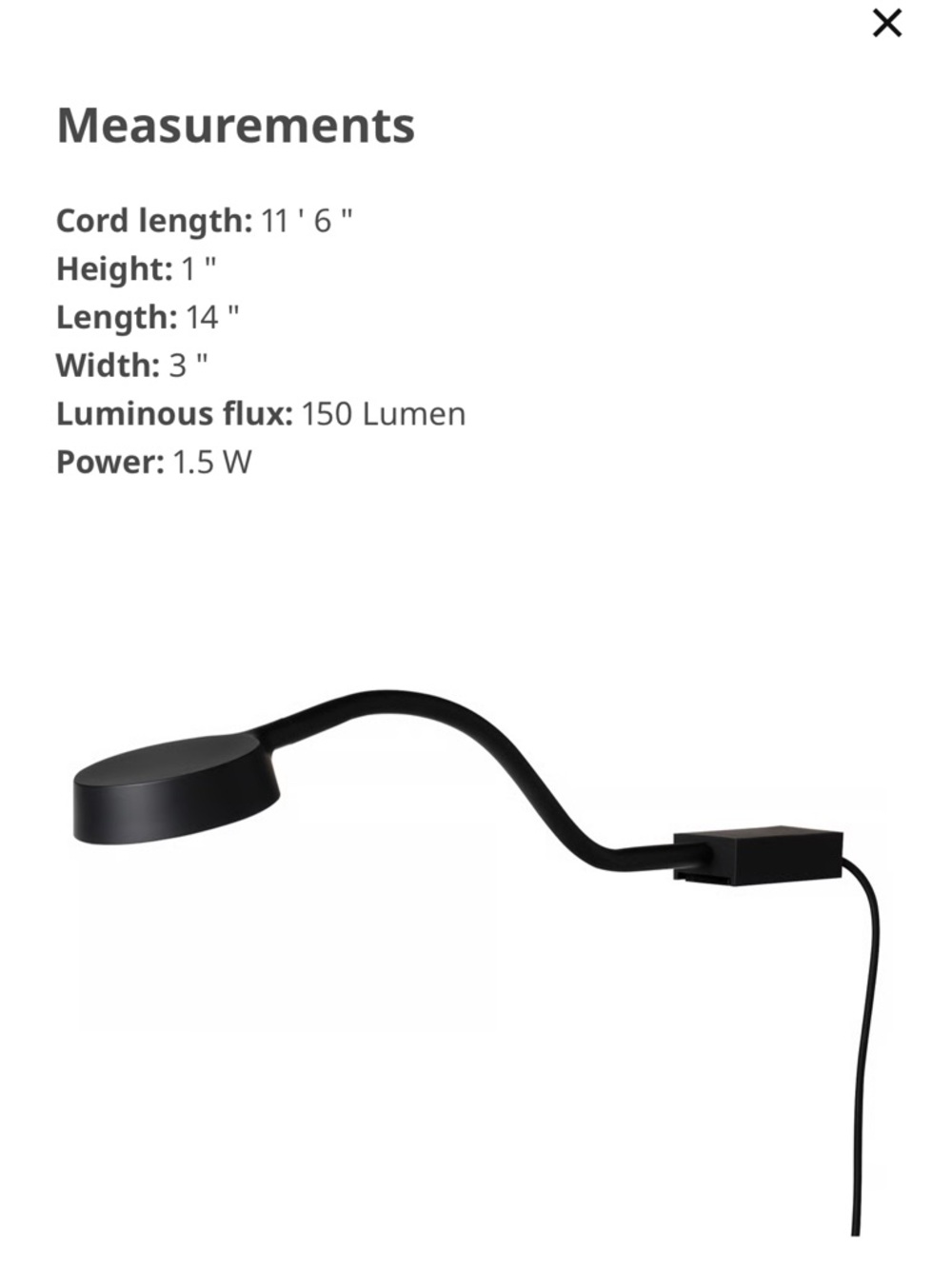 IKEA YTBERG Light
